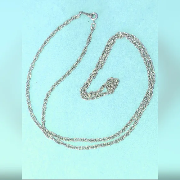 Sterling Silver Rope Chain - 24" - Picture 2 of 7